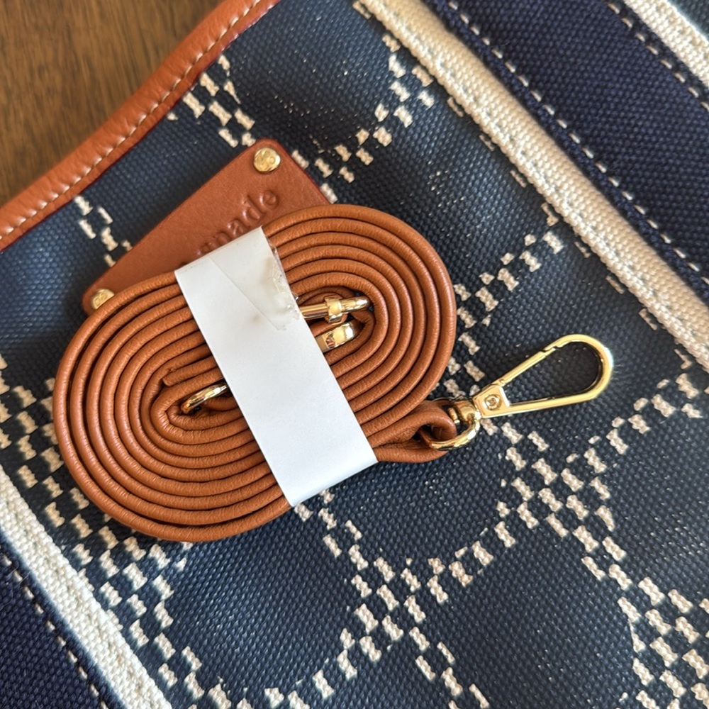 Kate Spade canvas Navy and Brown geometric print Women's Bag - Picture 10 of 10